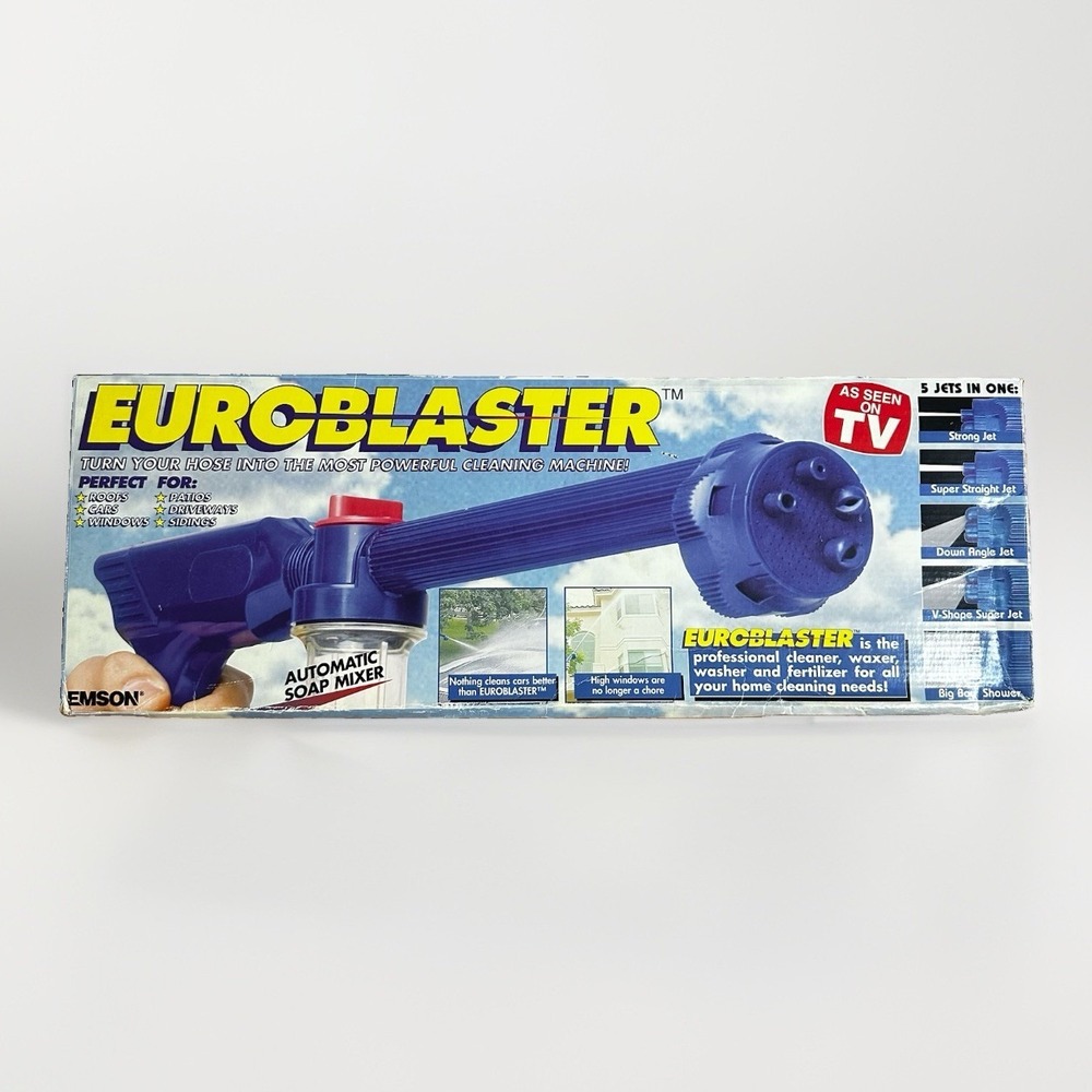 Emson Euroblaster 5 Jet Garden Hose Super Washer Cleaner Vintage 1996 NOS New
